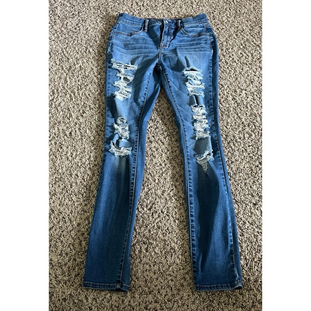 Vintage Pacsun Women pants Jean casual hiking jegging w/ holes size 28
